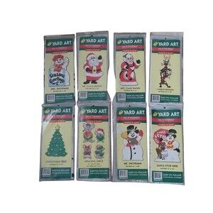 Lot Of 8 Yard Art Christmas Do It Yourself Patterns For Wood 1998 Christmas READ